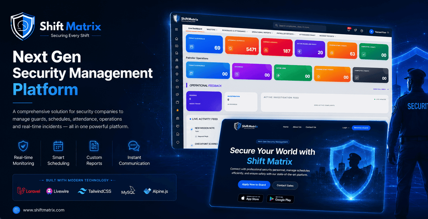 ShiftMatrix Field Operations & Dispatch Platform - SoftBuilt Solutions Portfolio Case Study